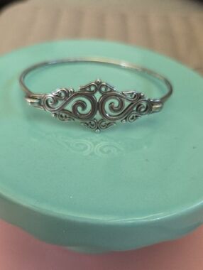 Retired James Avery Silver Filigree Swirl Bangle Bracelet - Women's Jewelry